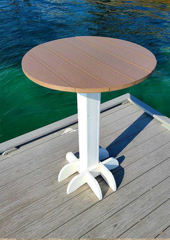 Island Time Key West Table Round Outdoor Patio Furniture